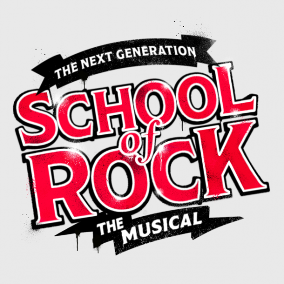 School of Rock Logo Showbiz Queenstown 2022 Backing