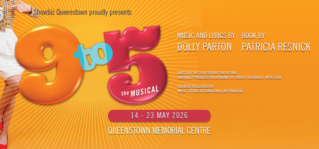 Showbiz Queenstown 9 to 5 Orange Digital Banner