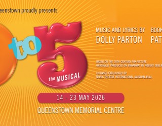 Showbiz Queenstown 9 to 5 Orange Digital Banner